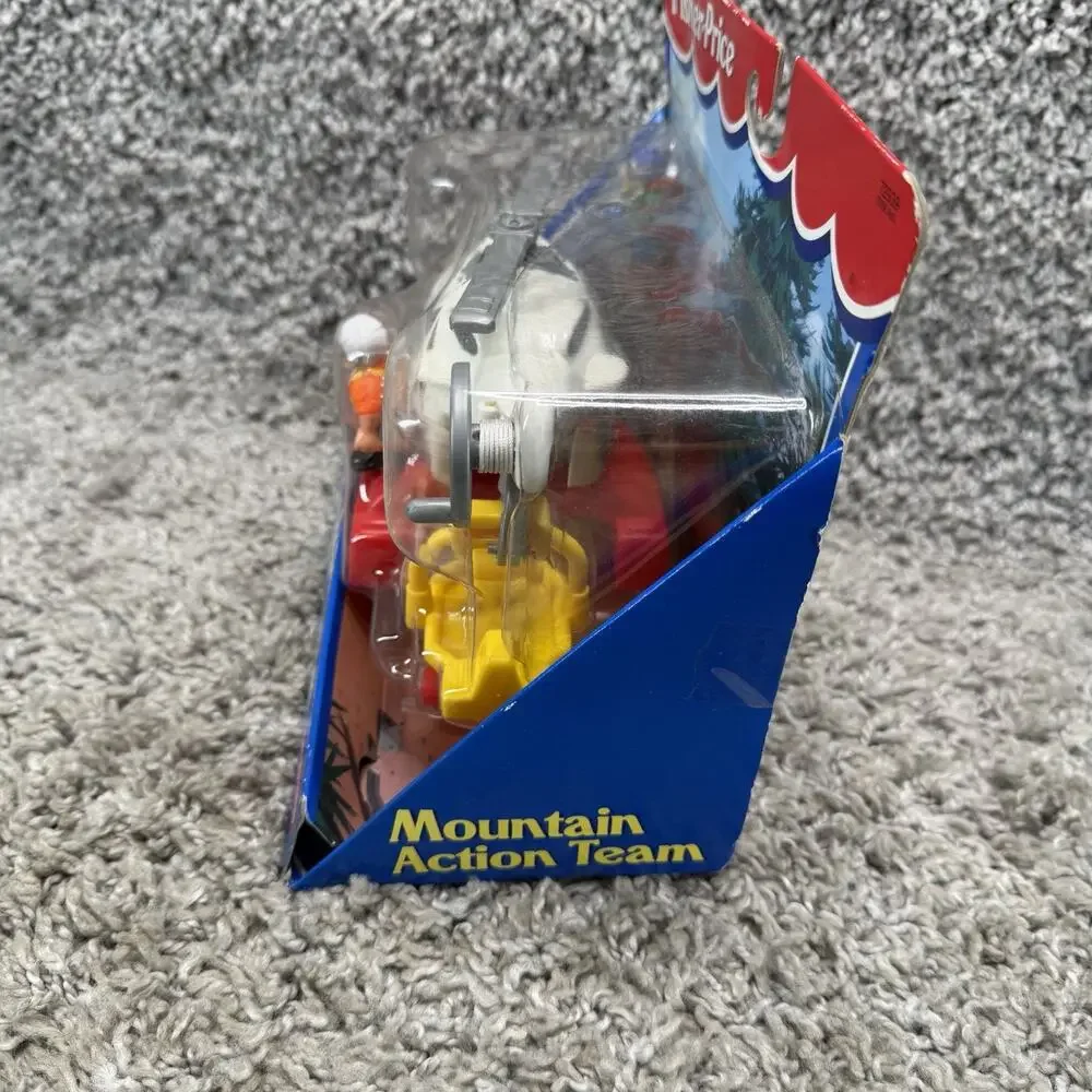 Vintage Fisher Price Mountain Action Team 72939 Helicopter Rescue Playset New